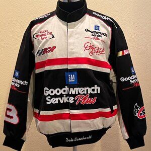 JH Design Dale Earnhardt Goodwrench NASCAR Racing Jacket Mens L Snap Front